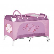 Манеж детский Travel Kid 2 Rocker Rose Stork LORELLI (10080231536)